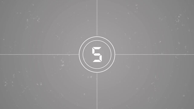 Ten Second Coundown Timer with Futuristic Colorful Glow Digital HUD interface.Ten to Zero countdown Hi Tech modern digital effect element. 4k video