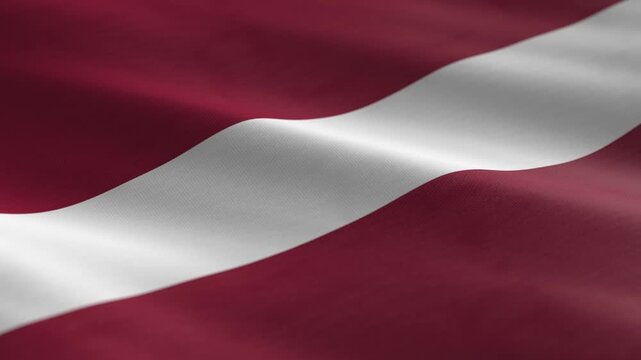Latvia - waving flag loop