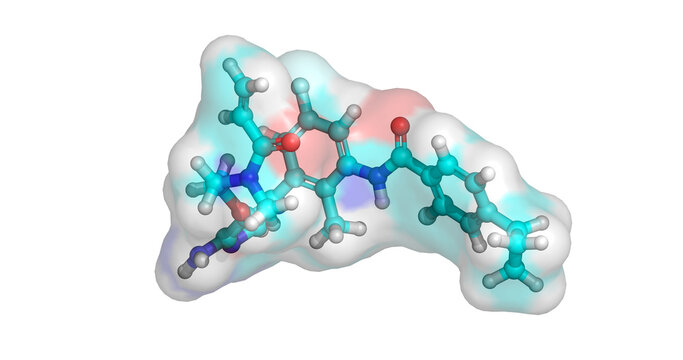 Remibrutinib, immune drug / highly selective Bruton tyrosine kinase inhibitor for chronic spontaneous urticaria and autoimmune disorders, 3D molecule 4K