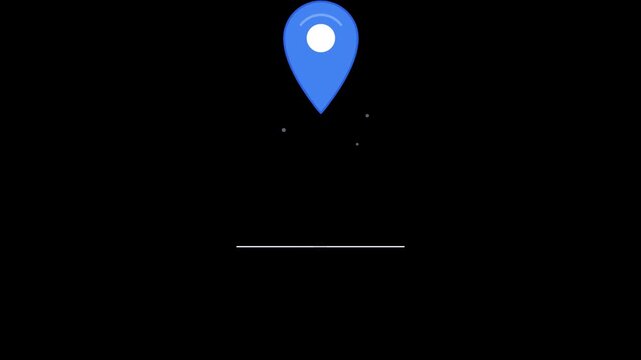 location pin map marker navigation point place animation