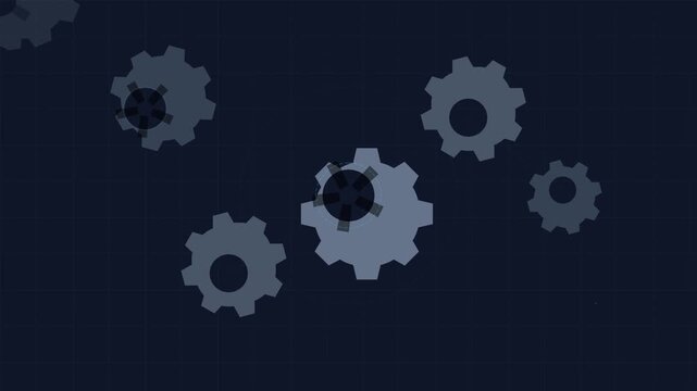 mechanical gear rotation motion abstract engineering background