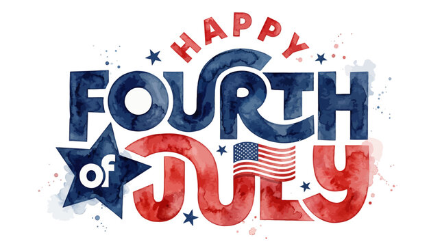 Happy Fourth of July American Independence Day Celebration