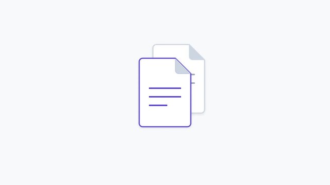 minimalist document file copy paste business action icon