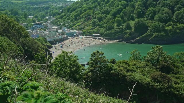 Hele Bay near Ilfracombe, Devon, England