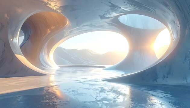 Ethereal ice cavern