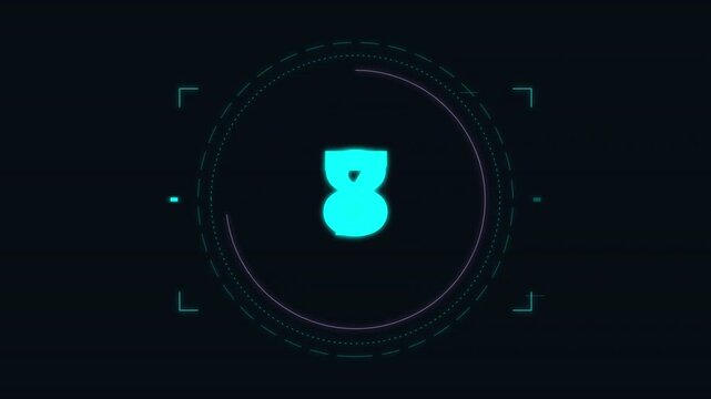 modern digital clock timer countdown overlay effect