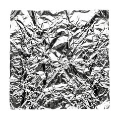 Fototapeta premium Crumpled aluminum foil sheet texture background