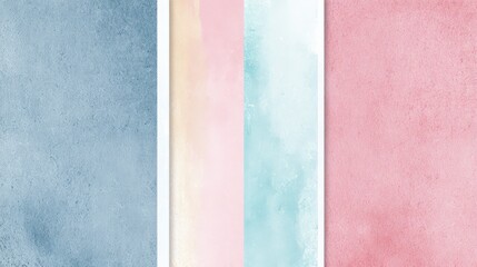 Fototapeta premium Gradient pastel watercolor background offering soft artistic texture