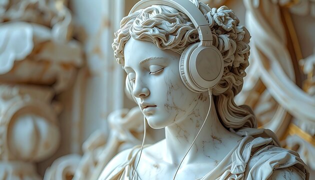 Marble muse listens