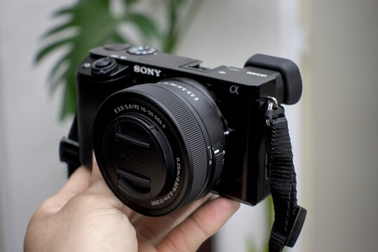 Zapopan Jalisco, Mexico - May 29, 2026: Sony a6100 digital camera, sony camera concept