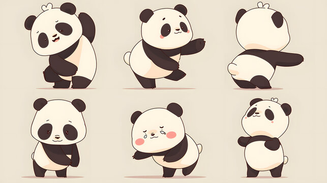 set of panda