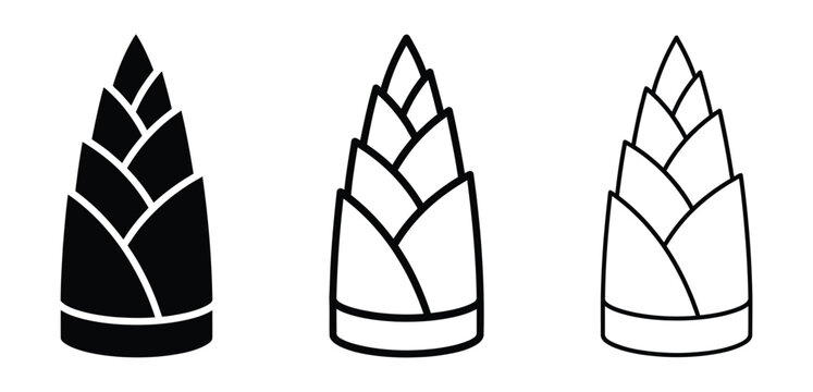 Black and white bullet point icons Vector