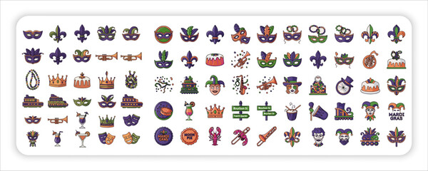 Mardi Gras Festival bandle web icon Elements Collection © Azad