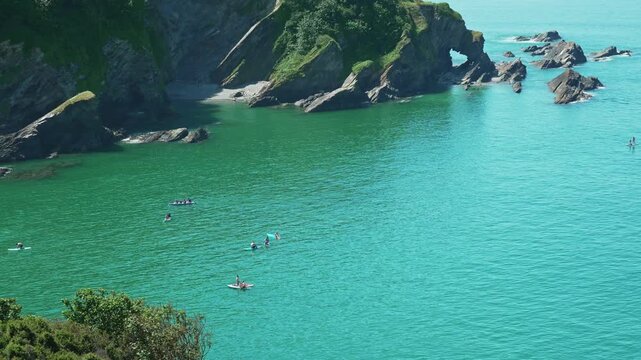 Hele Bay near Ilfracombe, Devon, England