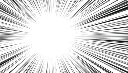 Fototapeta premium Abstract Speed Lines Explosion Effect Vector Art Graphic Design