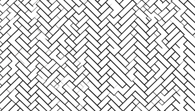 black and white herringbone pattern background, abstract geometric design, linear texture overlay, repeating motif