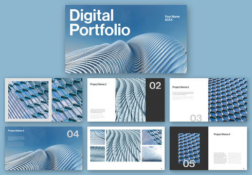 Architecture Digital Portfolio Layout