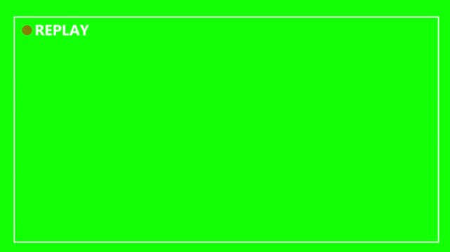 Video camera replay screen animation on a green screen background in HD. Ideal for video editing, cinematic overlays, Vertical VHS Replay Overlay on Alpha channel.HD video animation .