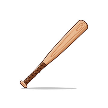 Wooden Baseball Bat with Wrapped Handle