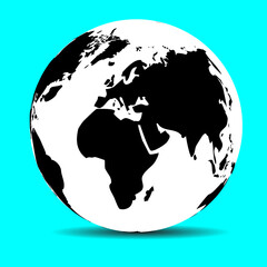 Obraz premium Globe map