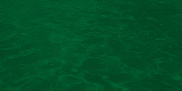 Abstract emerald green water surface with subtle ripples and caustics light effects texture background background
