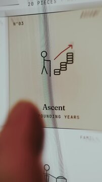 Financial growth over time shown through compound interest concept