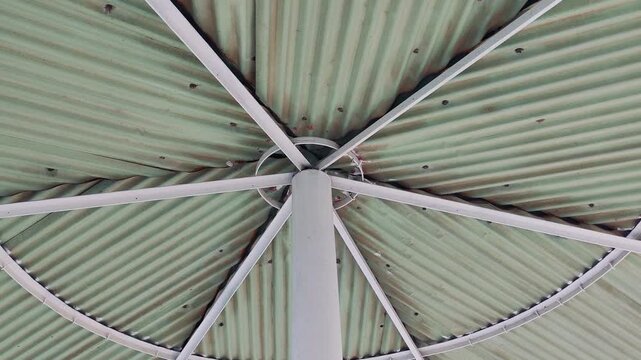 Metal Roof Structure Architectural Background in Bangladesh Cinematic Outdoor Footage