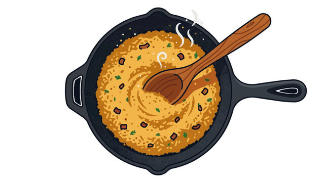 A vector graphic illustration of hands emerging from a gray mug with a handle influenza in the winter season