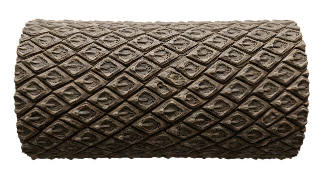 Highly Detailed 3D Render of Lepidodendron Bark Pattern from a Carboniferous Tree