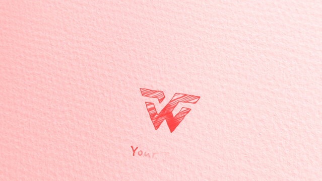 Scribble Hand Drawn Logo Reveal Stop Motion Paper Texture Brand Intro