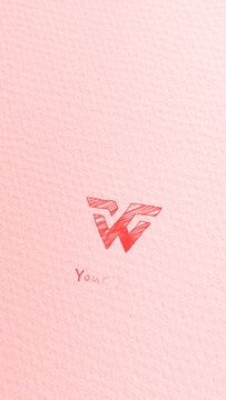 Scribble Hand Drawn Logo Reveal Vertical Stop Motion Paper Texture Brand Intro