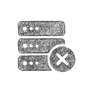Sketch server error icon design