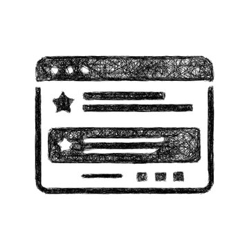 Sketch monochrome top result icon design