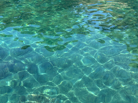 Stunning clear water of Mediterranean sea.