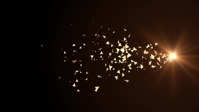 Logo reveal glitter trails on black background with light effect, logo reveal intro motion design background, energy streaks and tech opener for professional cinematic title animation 4K
