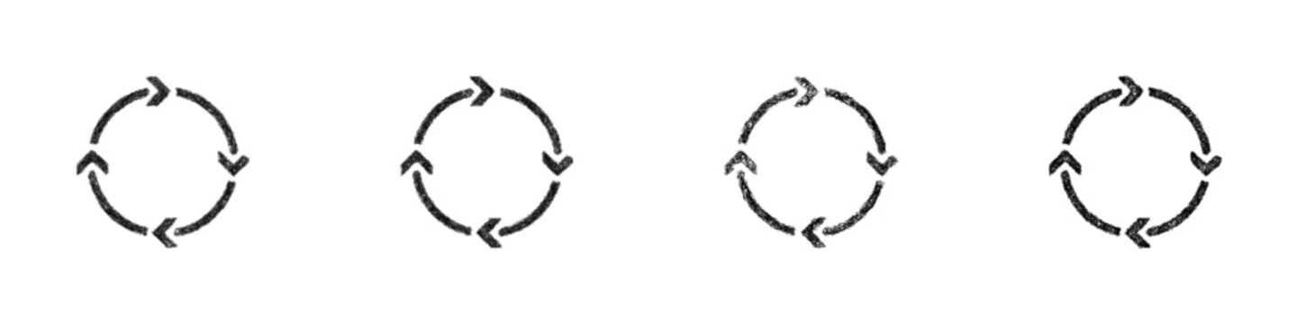 Sketch black and white process logo design set