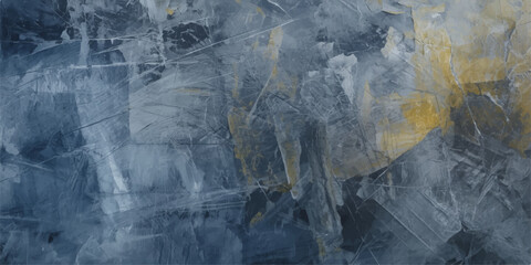 A textured blue water surface reflects natural patterns with a dark, grunge aesthetic reminiscent of a frozen glacier or cold mountain rock © alllluuuu
