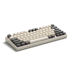 Naklejka premium Mechanical Keyboard with Black Keys.