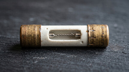 Obraz premium Ceramic Tube Fuse Close-up