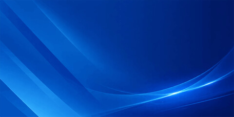 Obraz premium Blue Abstract Technology Background: Dynamic Light Waves with Futuristic Corporate Design