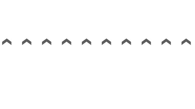 Minimalist animated chevron arrow pattern background, seamless loop of upward pointing arrows