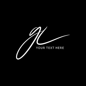 GL Logo, GL Initials, GL Monogram, GL Letters, Elegant Handwritten Monogram Initials, Signature Logo Design Vector
