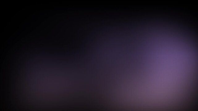 Animation abstract soft gradient light leaks loop motion background on black background. A dark background with purple spots.
