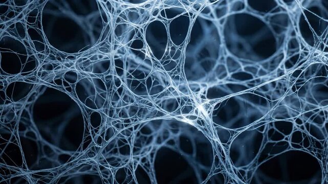 Aerogel Silica Nanostructure Ultra-Lightweight Material Animation