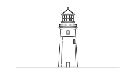 Lighthouse tower with lantern room. © Dhiyak