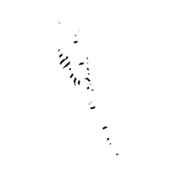 vanuatu map with concentric circle