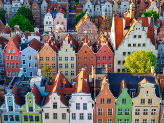 Beautiful MainTown in Gdansk in the light of setting sun. Poland © Patryk Kosmider