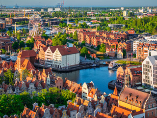 Beautiful MainTown in Gdansk in the light of setting sun. Poland © Patryk Kosmider