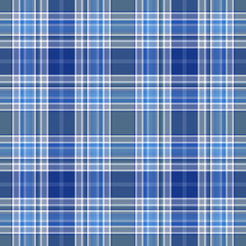 Blue and Grey Plaid Seamless Repeat