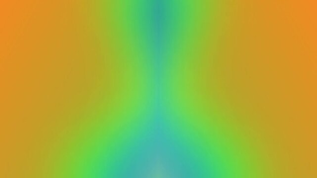This mesmerizing abstract gradient displays a vibrant spectrum of warm orange hues seamlessly blending into cool turquoise and emerald green tones, creating a captivating visual flow perfect